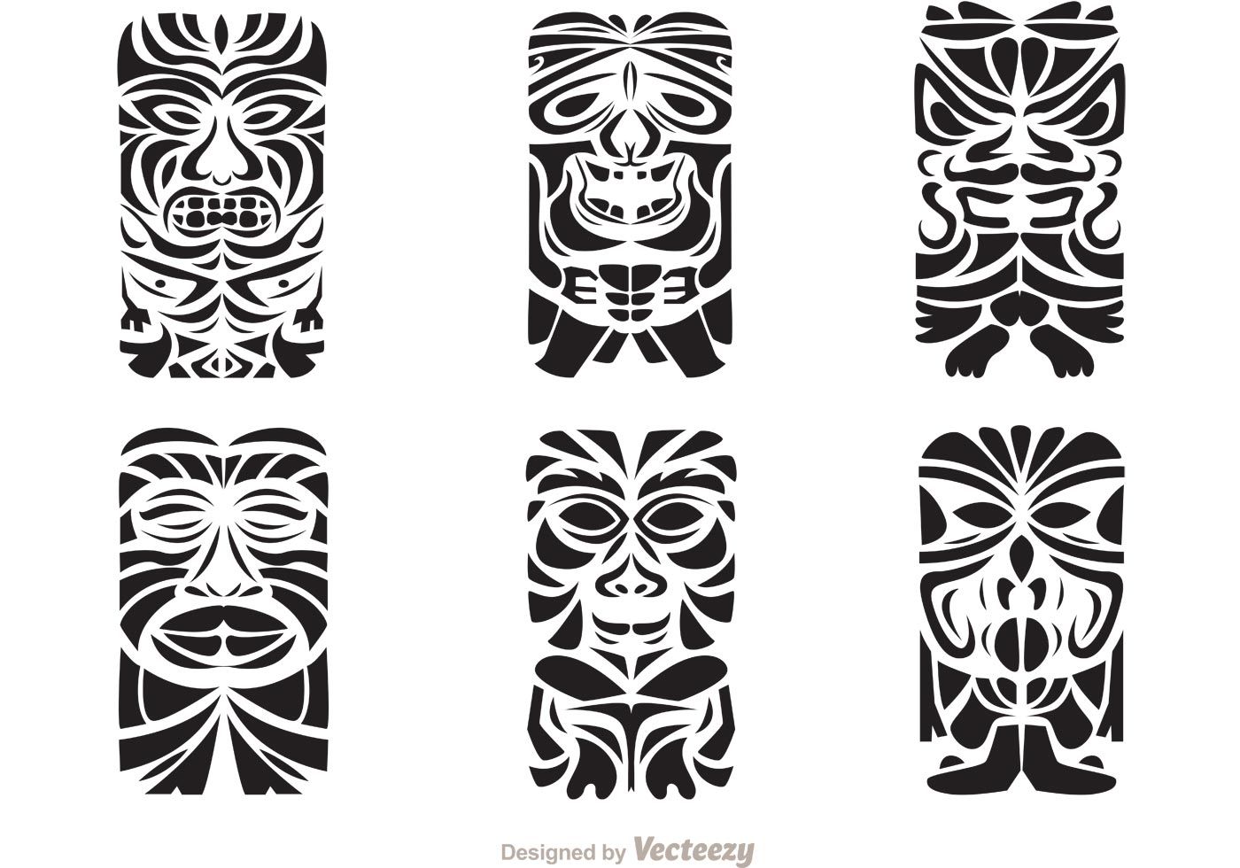 Tiki God Totem 2 Tattoo Die-cut Vinyl Decal / Sticker ** 4 Sizes **